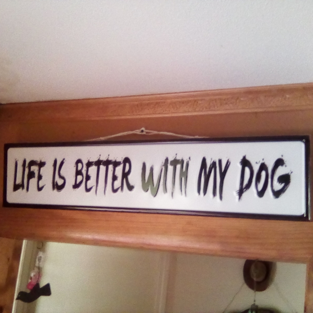 TAG METAL DOG DECOR. NEW.